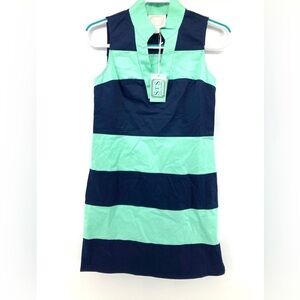 Sail To Sable Sleeveless Striped Dress